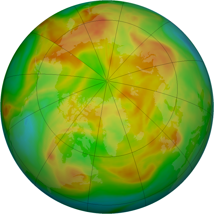 Arctic ozone map for 20 May 2006